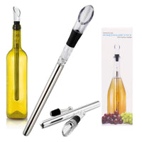 1 x Brand New Wine cooling stick, stainless steel wine cooler set, bottle cooler with pourer, wine decanter wine accessories, for wine white wine gifts - RRP €20.4