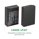 1 x RAW Customer Returns 2X Shentec LP-E17 battery 1500mAh Li-ion for camera Canon R10 Canon Rebel SL2 T6i T6s T7i EOS M3 M5 M6 EOS 200D 250D 77D 750D 760D 800D 8000D KISS X8i RP Digital SLR camera battery - RRP €39.31