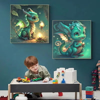 2 x Brand New ODIWEN DIY 5d diamond painting kits, 5D diamond painting full set, cross stitch diamond decoration, 2 counts 5D DIY diamond painting, DIY embroidery painting, 5D diamond full painting, DIY diamond painting set - RRP €25.78