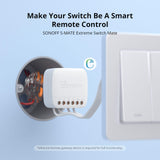 1 x RAW Customer Returns SONOFF S-MATE 2 Smart WIFI Switch Mate, Smart Switch works with MINIR3 MINIR4 MINIR4M smart light switch, no neutral conductor solution - RRP €22.42