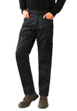 1 x RAW Customer Returns WORK IDEA Men s Work Trousers - Black Trousers Men s Cargo Pants with Inside Knee Pockets - RRP €30.23