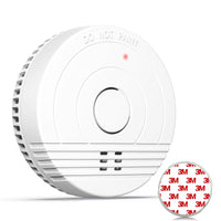 1 x RAW Customer Returns Smoke detector battery replaceable fire alarm with photoelectric sensor smoke detector set with magnetic holder DIN EN14604 - RRP €10.07