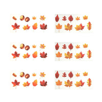 2 x Brand New Happyyami 6 Sheets Halloween Maple Leaves Window Clings Autumn Leaves Window Clings Maple Decorations for Halloween Fall Harvest Thanksgiving - RRP €40.8