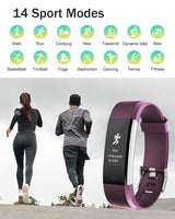 1 x RAW Customer Returns ASIAMENG fitness watch women men fitness tracker with 14 sports modes, heart rate monitor, sleep monitor, activity record, SNS SMS call notification for iOS Android mobile phone - RRP €19.67