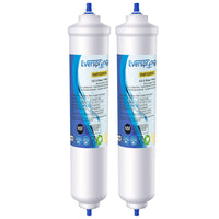 1 x RAW Customer Returns EVERSPRING 2 Pack Replacement Refrigerator Water Filter for Samsung DA29-10105J, DA29-10105J HAFEX EXP, DA99 02131B, WSF-100, EF9603, RS7677FHCSL, RS54HDRPBSR, RS7778FHCWW - RRP €16.99