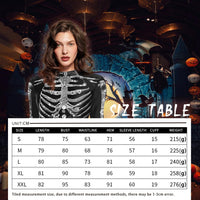 1 x RAW Customer Returns Skeleton Costume Women, Halloween Costume Women, Halloween Skeleton Costume Adults, Sexy Scary Skeleton Jumpsuit Bodysuit Skirt Carnival Costumes Women For Halloween Carnival Mardi Gras Party L  - RRP €25.99