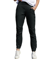 1 x RAW Customer Returns Boyzn Women s Elastic High Waisted Lounge Pants, UPF 50 Sun Protection Pants, Lightweight Athletic Pants Black-2XL - RRP €28.22