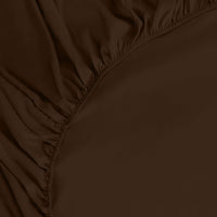 1 x RAW Customer Returns Utopia Bedding - Fitted Sheet 140x200cm - Brown - Brushed Polyester Microfiber Fitted Sheet - 35cm Deep Pocket - RRP €13.99