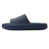 1 x RAW Customer Returns JOMIX Summer Slippers Men Thick Sole Sandals Solid Color Slides Comfortable Flip Flops Bath Slippers Sea Pool Beach Swimming Indoor Outdoor Navy, 43 EU  - RRP €60.0