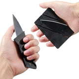 2 x RAW Customer Returns ShineTool 10 Pack Credit Card Knife, Credit Card Size Folding Knife, Outdoor Stainless Steel Handle Pocket Knife Mini Survival Knife Survival Knife Black - RRP €32.26