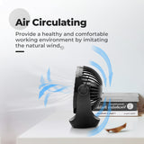 1 x RAW Customer Returns OCOOPA USB fan, small table fan with strong airflow and quiet operation 3 speeds, 360 rotating head, easy to carry for office, home and outdoors - RRP €16.99