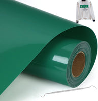 1 x RAW Customer Returns Plotter film textile vinyl with tweezers, vinyl film plotter for various engraving machines, flex film plotter textile for DIY T-shirt other fabrics green, 6m  - RRP €26.4