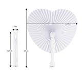 1 x RAW Customer Returns ABSOFINE 24 pieces hand fans white paper fans wedding fans foldable pocket fans folding fans guest gift for wedding party birthday DIY and wall decoration - RRP €21.17