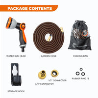 4 x RAW Customer Returns PRODUCTS 4 LIFE Garden Hose, 15M Expandable Hose, 10 Spray Patterns, Metal Alloy Connector, 3750D Fabric, Heavy Duty 4-Layer Latex Core Hose -15m 50ft - RRP €99.12