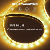 1 x RAW Customer Returns DeepDream 5M LED Strip Set, 3000K Warm White IP65 LED Strip, Waterproof Self-Adhesive 2835 Outdoor LED Tape, 300 LEDs Light Strip for Outdoor Indoor - RRP €23.18