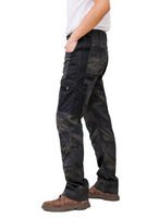 1 x RAW Customer Returns WORK IDEA Men s Work Trousers - Camouflage Pants Men s Cargo Pants with Inside Knee Pockets - RRP €30.23