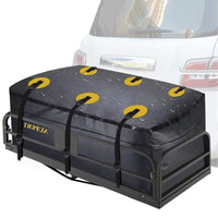 1 x RAW Customer Returns Car rear box luggage carrier bag, 580 liters 20.5 cubic feet foldable roof box with 6 durable straps, waterproof transport bag for all cars, 152x61x61CM - RRP €65.99