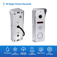 1 x RAW Customer Returns 1080P Video Doorbell Intercom Video Door Phone Door Camera, 7 Inch Touch Monitor System, Infrared Night Vision, TUYA WiFi Smart Home Video Intercom Door Phone for Villa Apartment - RRP €145.56