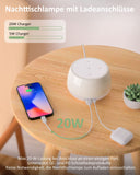 1 x RAW Customer Returns Bedside lamp with charging function USB C 20W Fast Charger, LED bedside lamp touch dimmable with RGB color changing mode and timing, table lamp with charging function for children s room, bedroom, living room - RRP €31.91