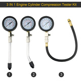 1 x RAW Customer Returns Awsuc compression tester compression measuring device for petrol and diesel engine oil pressure tester car motorcycle compression test measure 0-20 bar or 0-300 psi measuring device pressure tester M10 M12 M14 M18 - RRP €19.1