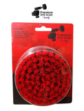 1 x RAW Customer Returns Kornely Premium Drill Brush - Stiff, Red, 13 cm. Professional power scrubber. Does not scratch surfaces. Suitable for garage, brick, outdoor tiles, stone, fireplace, rust removal, rim cleaning - RRP €12.98