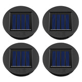 1 x RAW Customer Returns HELESIN Set of 4 solar lights replacement parts 8cm top with bright LED bulbs, IP65 waterproof solar panel solar lights replacement solar module for garden lights solar lamps lantern cover DIY - RRP €19.15