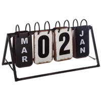 1 x RAW Customer Returns Vintage metal calendar - RRP €20.06