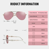 1 x RAW Customer Returns FONHCOO Mirrored Sunglasses Women UV400 Glasses Vintage Pilot Glasses Retro Sunglasses Women with Eye-catching Mirroring Pink White  - RRP €22.99