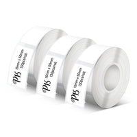 1 x RAW Customer Returns Pristar P15 Labels, 3 Rolls 15 mm 50 mm Self-Adhesive Thermal Ribbon Labels, Compatible with P15 Label Printer, Suitable for Home, Office, School, Warehouse Organization, White, 130 Labels Roll - RRP €17.14