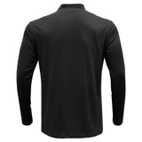 2 x Brand New Elainone Men s Polo Long Sleeve Shirts with 1 4 Zip Leisure Sports Cotton Elastic T-Shirt Regular Fit Tops, Black XL - RRP €30.24