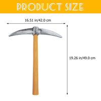 1 x RAW Customer Returns TOYANDONA Pickaxe Costume Accessories Foam Pickaxe Toy Shovel Toy Dwarf Halloween Costume Props Fake Garden Party Trick Props For - RRP €13.93