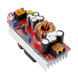 1 x RAW Customer Returns Ocnvlia 1800W Voltage Converter CV Boost Converter Step Adjustable Module Power Supply 40A 10V 60V 12V 90V Regulator, Silver Red - RRP €27.74