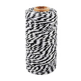 23 x Brand New jijAcraft 100M Christmas Twine Cotton Thread for Gift Wrapping, Crafts, Kitchen, Decoration - Black and White - RRP €469.2