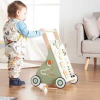 1 x RAW Customer Returns Haus Projekt Bosco First Steps Cart Bosco, Wooden Walker for Children, Wooden Trolley, Wooden Toys, Toys for 1 Year Old Children, First Birthday Gifts for Children, Easter - RRP €71.0