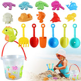 8 x Brand New Mineup sand toys, 18 pieces sandpit toys with bucket, shovel, sand molds, watering can, beach sand toys for children, sandpit beach toys for 1 2 3 years boys girls - RRP €80.56