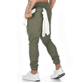 1 x RAW Customer Returns Yageshark Jogging Pants Men Cotton Sweatpants Sports Pants Fitness Slim Fit Pants Casual Pants Joggers Jogging Pants Men Streetwear Green, X-Large  - RRP €28.22