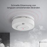 1 x RAW Customer Returns X-Sense smoke detector, 10-year battery fire alarm, photoelectric smoke detector, LED status light 85 dB alarm, test mute button, EN 14604, set of 5 - RRP €59.5