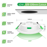 1 x RAW Customer Returns ALUSSO LIGHTING LED recessed spotlights 230V, 10W 750lm ceiling spots, LED recessed spotlights dimmable IP44 for bathroom, kitchen, living room, set of 6 - RRP €44.47