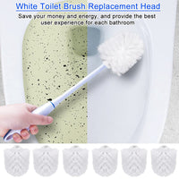 1 x RAW Customer Returns FIGFYOU toilet replacement brush head 6 pack toilet brush head toilet brush head toilet brush plastic replacement brush replacement toilet brush with thread replacement toilet brush for all standard toilet brushesA1  - RRP €13.99