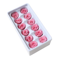 1 x RAW Customer Returns PRETYZOOM 12pcs Rose Heads Preserved Flower Rose Forever Rose Rose for Decoration Wedding Gift Bouquet Craft Light Pink - RRP €39.83