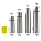 1 x RAW Customer Returns Blumtal Thermos bottle 700ml - BPA-free thermos flask for hot cold - leak-proof insulated bottle 700ml made of stainless steel - Thermos bottle with mug - Thermo bottle - Stainless Steel - Silver - RRP €17.2