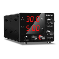 1 x RAW Customer Returns RUZIZAO laboratory power supply 30V 5A, laboratory power supply with 3-digit LED display, adjustable switching power supply upgrade encoder button, mini laboratory power supply adjustable - RRP €39.99