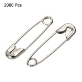 1 x Brand New sourcing map Safety Pins 19mm 0.75 Inch Metal Sewing Pins for Blankets Crafts Brooch Making Silver 2000Pcs - RRP €20.4