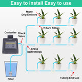 1 x RAW Customer Returns Sinbide WiFi Automatic Watering System, DIY Drip Irrigation Kit Remote Control, Automatic Watering for Potted Plants, Remote Watering via APP - RRP €47.39