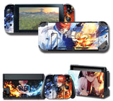 6 x Brand New Daenery Skin Protective Film Sticker for Nintendo Switch Console Joy-con Controller Dock Grip Orange-blue  - RRP €58.98