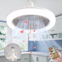 1 x RAW Customer Returns Anyingkai Fan Bulb, Ceiling Fan Lamp, E27 Ceiling Fan with Light, Ceiling Fan Lamp, Ceiling Fan with Light, Ceiling Fans with Light gray  - RRP €31.04