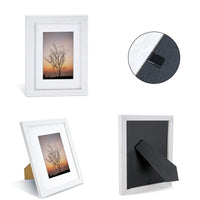 1 x Brand New Nacial Photo Frame 20 x 25cm, Set of 4 Wooden Photo Frames, White Design Wall Photo Frames with Acrylic Glass for Photo Collage - RRP €23.81