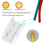 1 x RAW Customer Returns Aroidful 10 pieces 2-pin 8 mm COB LED connector for connecting COB LED strips with screwdriver  - RRP €9.99