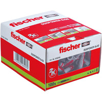 1 x RAW Customer Returns fischer DUOPOWER 6 x 50, universal dowel, powerful 2-component dowel, plastic dowel for fastening in concrete, bricks, stone, plasterboard and much more, without screws, 100 pieces - RRP €8.46