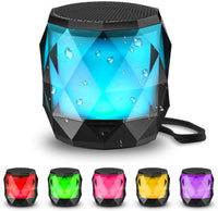 1 x RAW Customer Returns LFS small Bluetooth speaker with light, mini portable Bluetooth box waterproof, hands-free function for phone, wireless speaker for iPhone, galaxy etc. - RRP €20.81